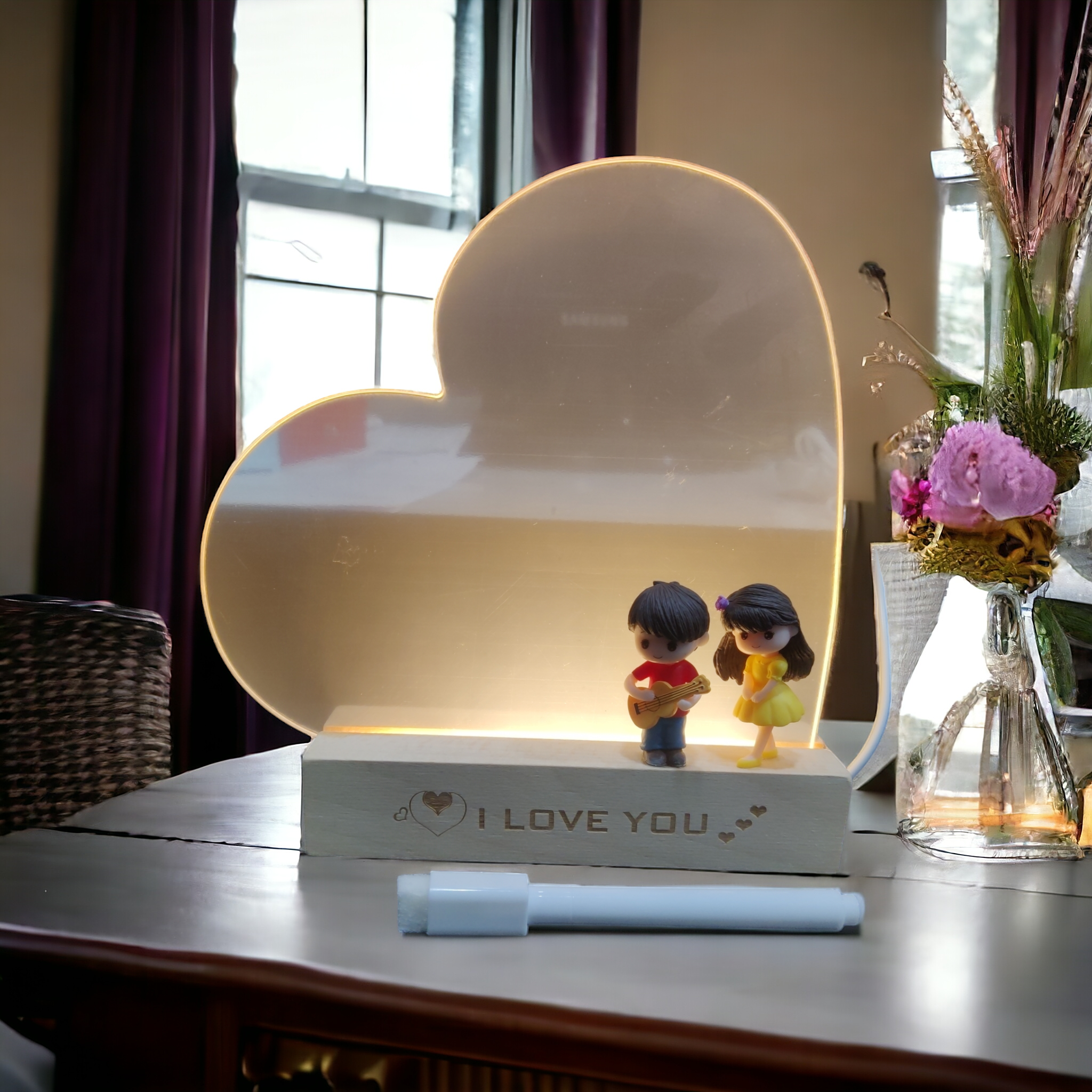 LOVE FRAME WITH LED AND MARKER - Image 2